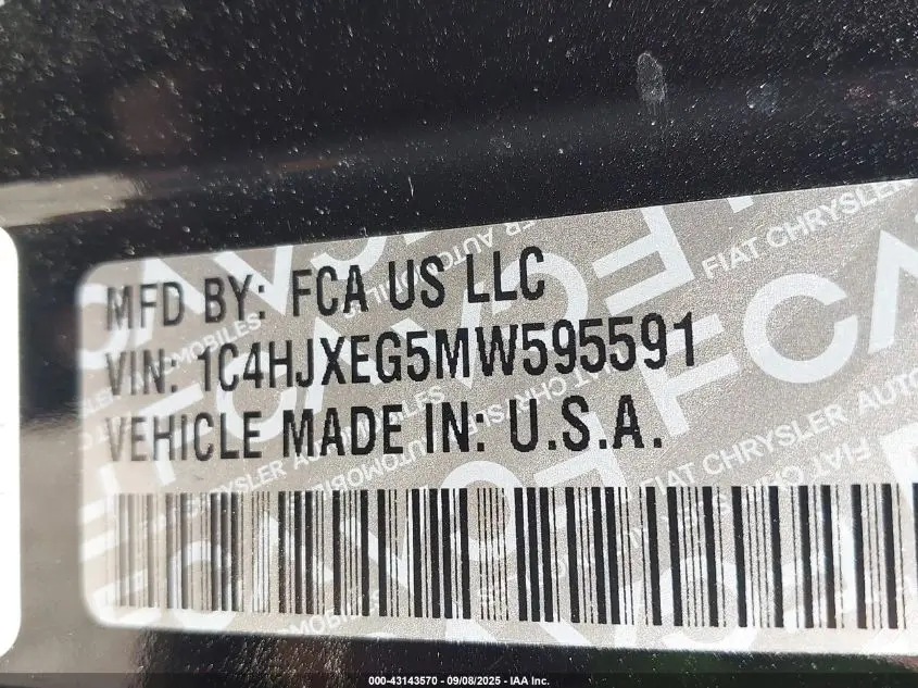 2021 JEEP WRANGLER UNLIMITED HIGH ALTITUDE 4X4