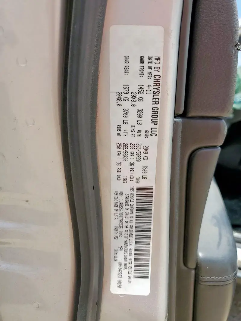 2011 JEEP GRAND CHEROKEE LIMITED  