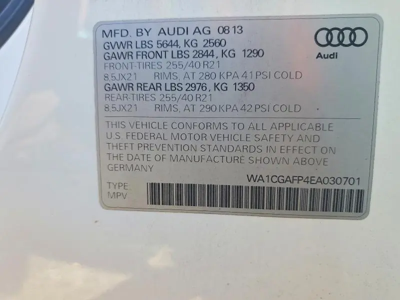 2014 AUDI SQ5 PREMIUM PLUS  