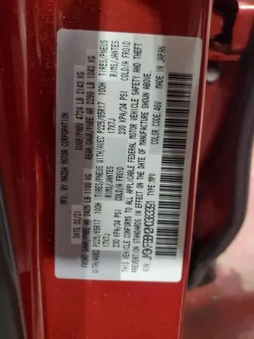 2021 MAZDA CX-5 SPORT