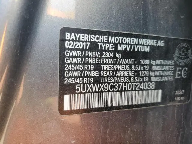 2017 BMW X3 XDRIVE28I  