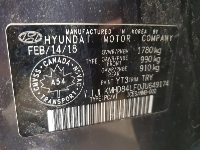 2018 HYUNDAI ELANTRA SEL  