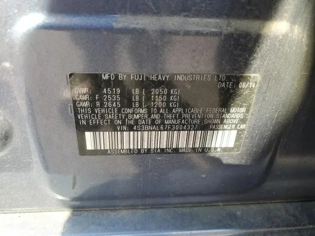 2015 SUBARU LEGACY 2.5I LIMITED