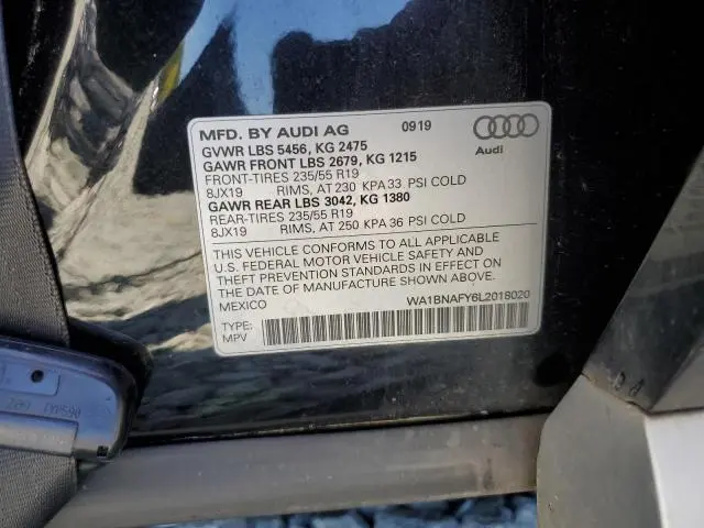 2020 AUDI Q5 PREMIUM PLUS