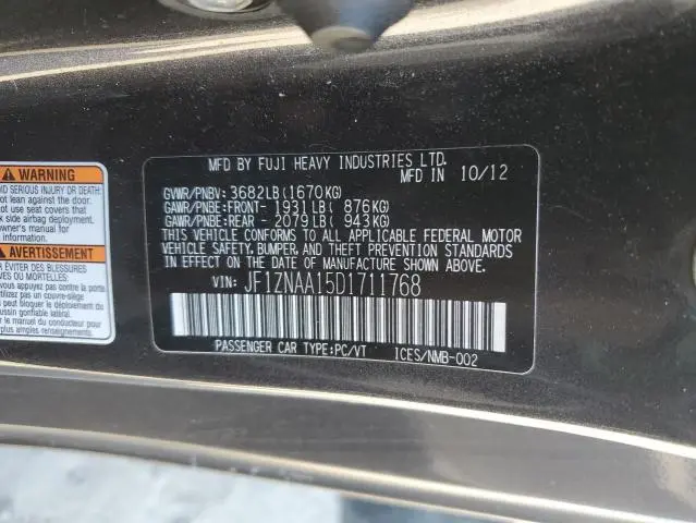 2013 TOYOTA SCION FR-S