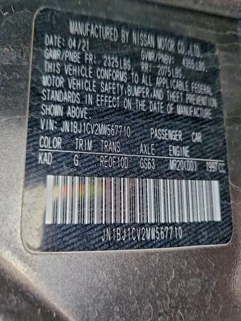 2021 NISSAN ROGUE SPORT SL  