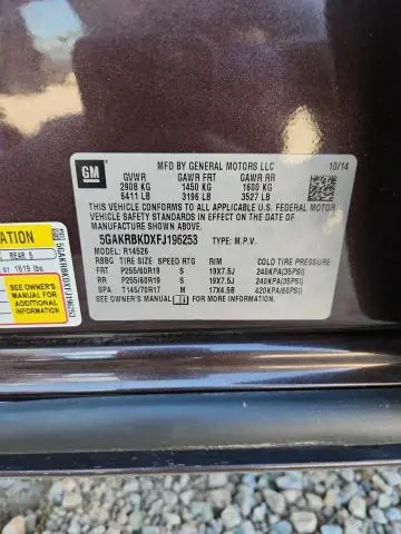 2015 BUICK ENCLAVE   