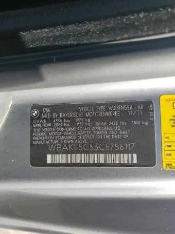 2012 BMW 328 I SULEV  