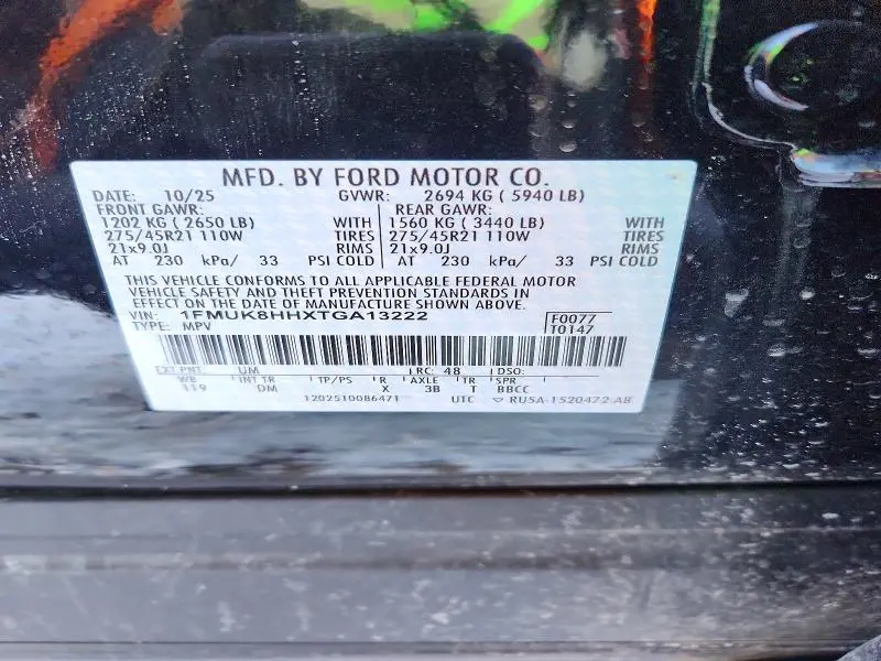2026 FORD EXPLORER PLATINUM  
