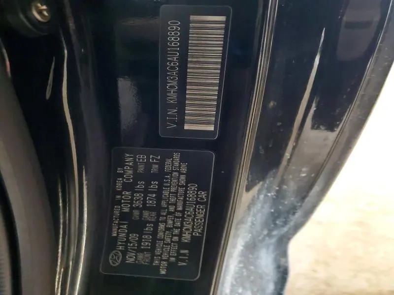 2010 HYUNDAI ACCENT   