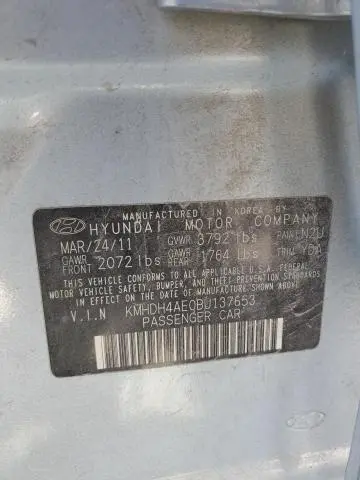 2011 HYUNDAI ELANTRA GLS  