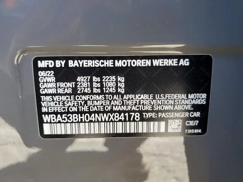 2022 BMW 530 I  