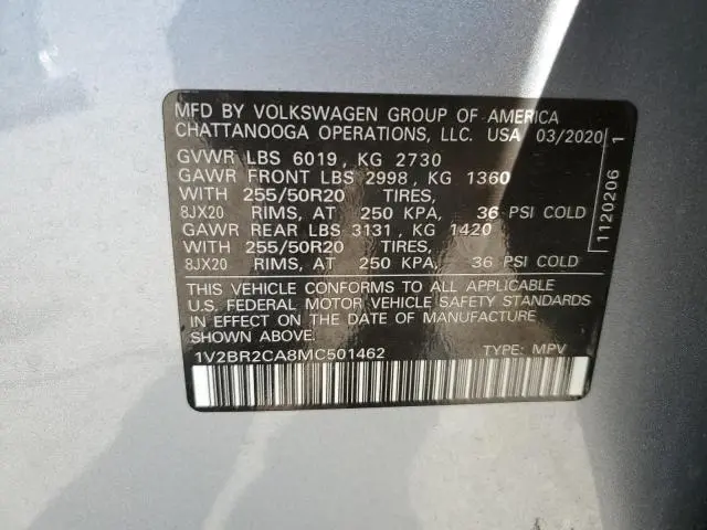 2021 VOLKSWAGEN ATLAS SEL  