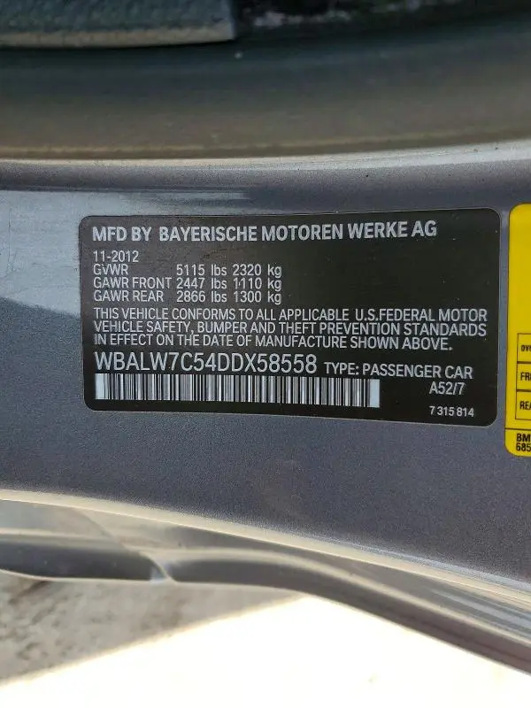 2013 BMW 640 I  