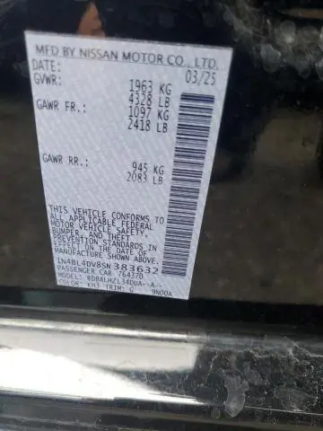 2025 NISSAN ALTIMA SV  