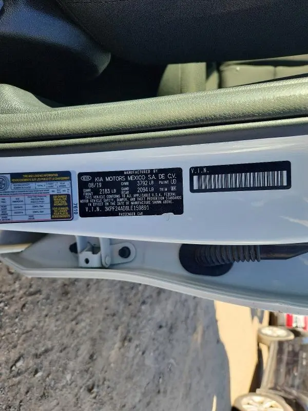 2020 KIA FORTE LXS  