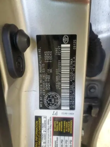 2015 TOYOTA CAMRY LE  