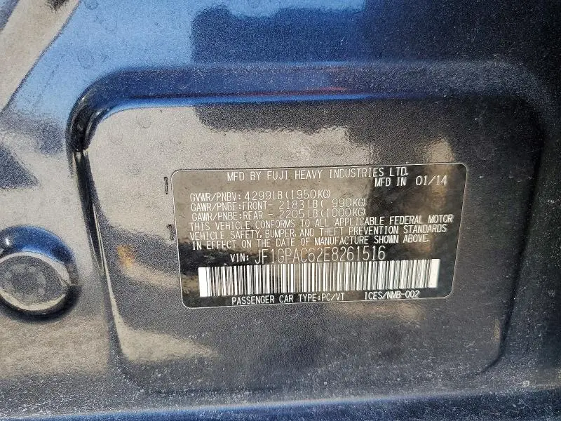 2014 SUBARU IMPREZA PREMIUM  