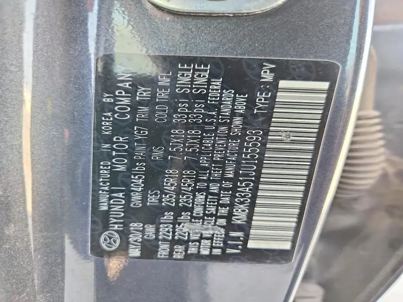 2018 HYUNDAI KONA LIMITED  