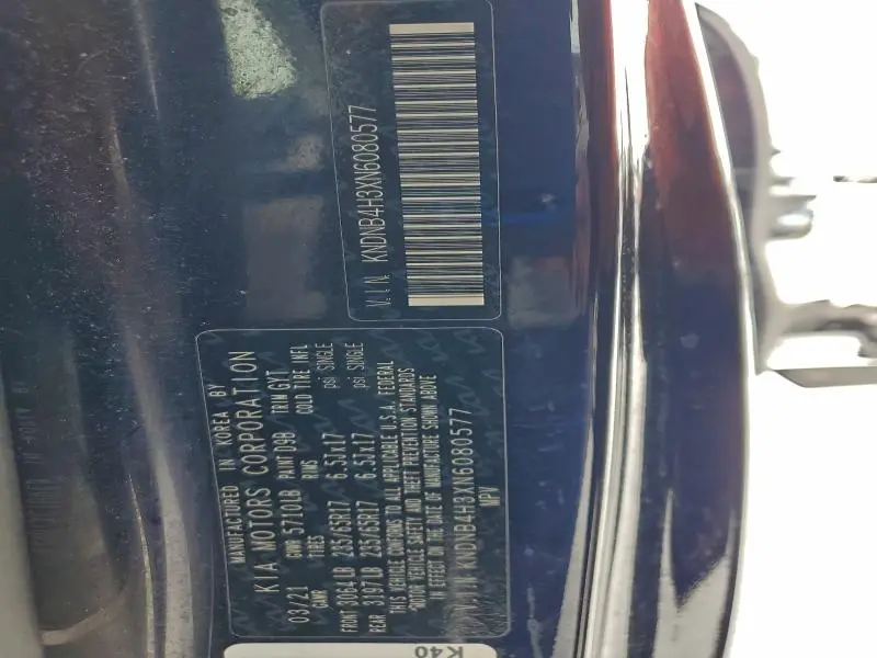 2022 KIA CARNIVAL LX  