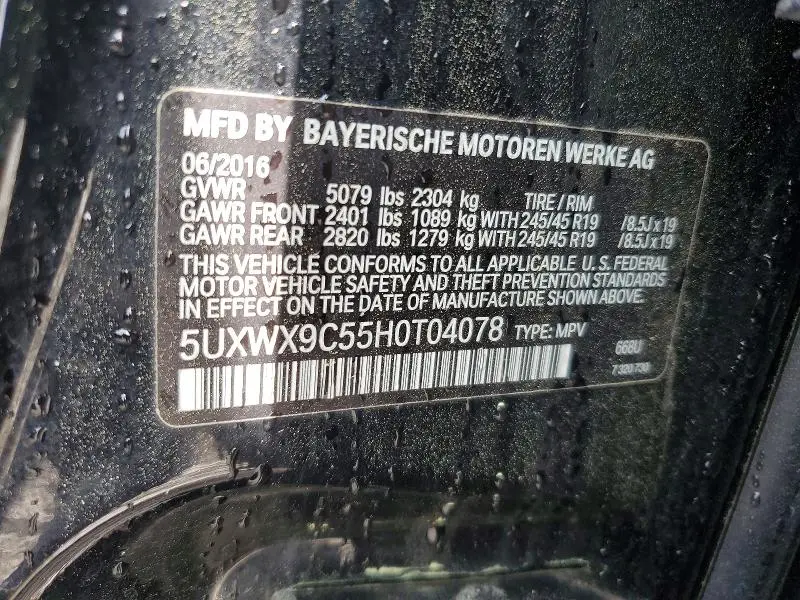 2017 BMW X3 XDRIVE28I  