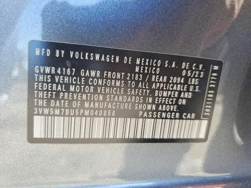 2023 VOLKSWAGEN JETTA S  