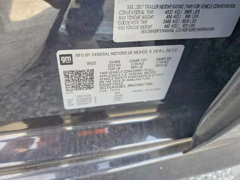 2022 GMC SIERRA K1500 DENALI  