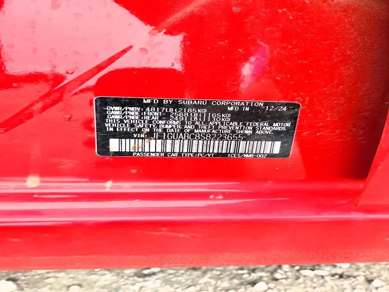 2025 SUBARU IMPREZA   