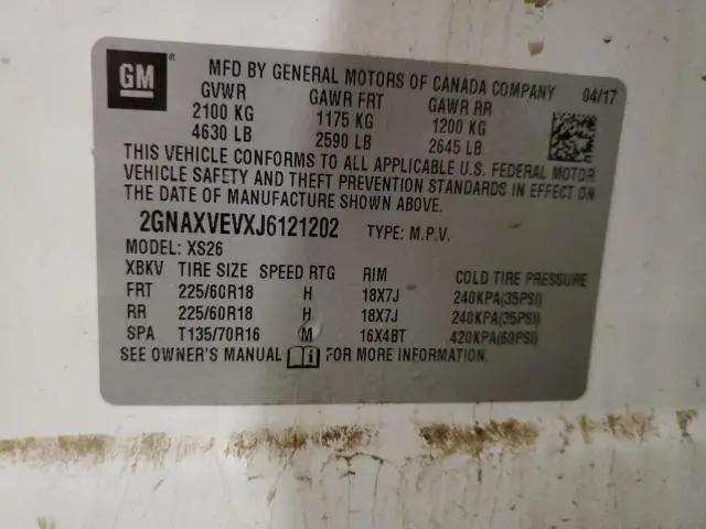 2018 CHEVROLET EQUINOX PREMIER  