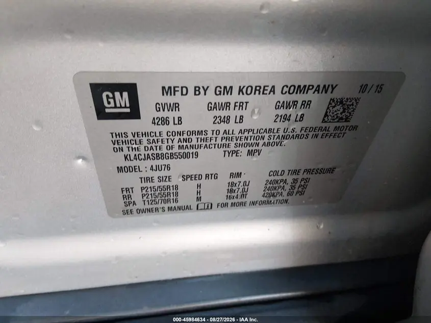 2016 BUICK ENCORE  