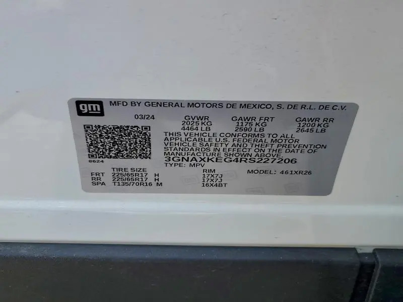 2024 CHEVROLET EQUINOX LT  