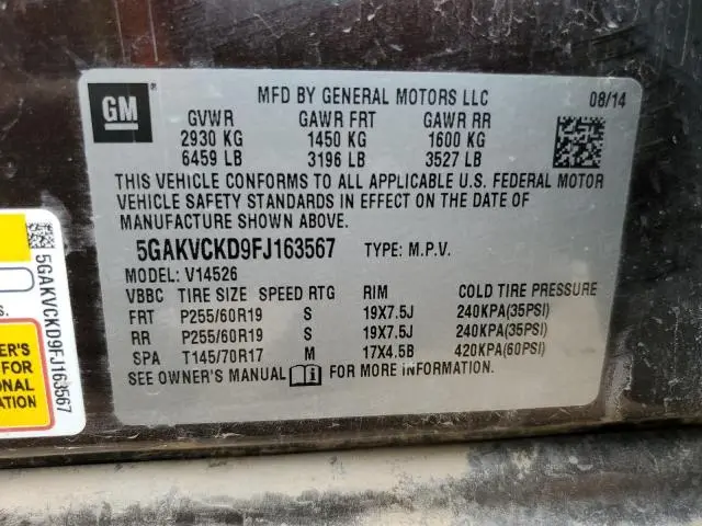 2015 BUICK ENCLAVE   