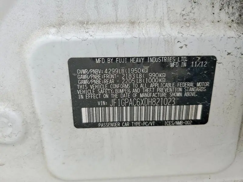 2013 SUBARU IMPREZA PREMIUM  