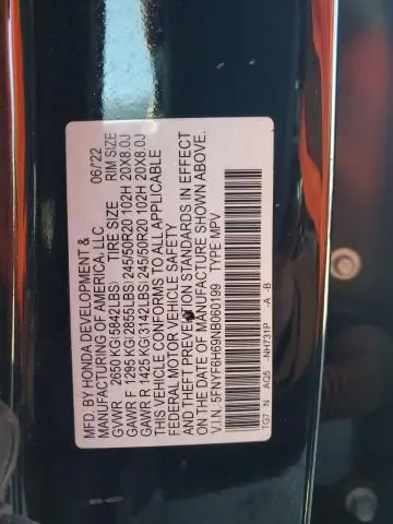 2022 HONDA PILOT TOURING