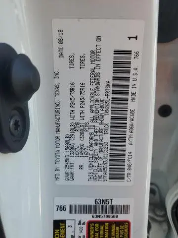 2018 TOYOTA TACOMA DOUBLE CAB  