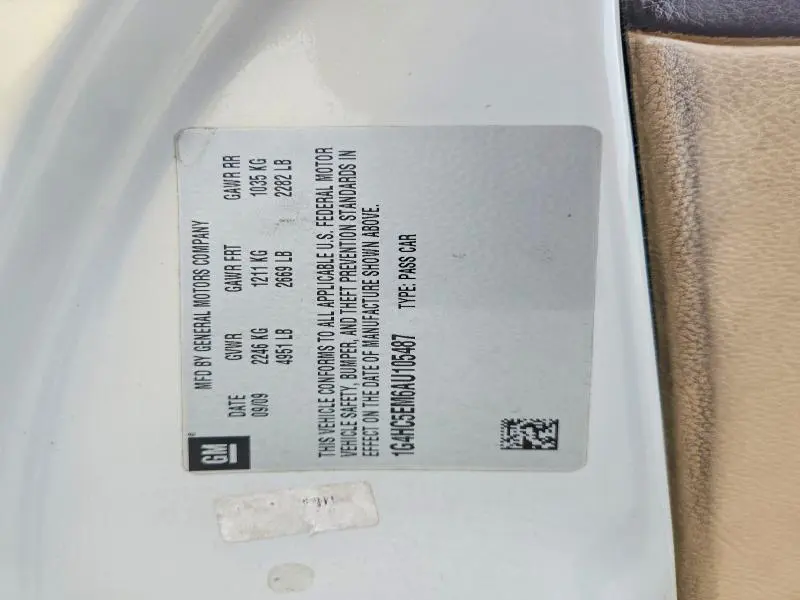 2010 BUICK LUCERNE CXL  