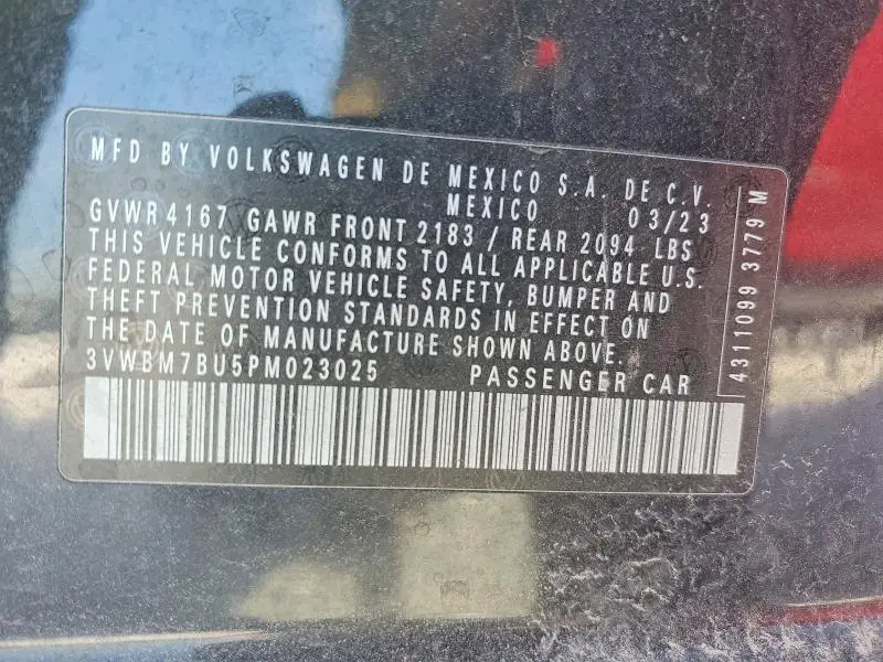 2023 VOLKSWAGEN JETTA SPORT  