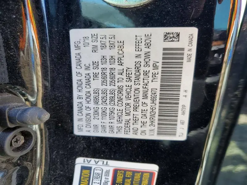 2018 HONDA CR-V EX  