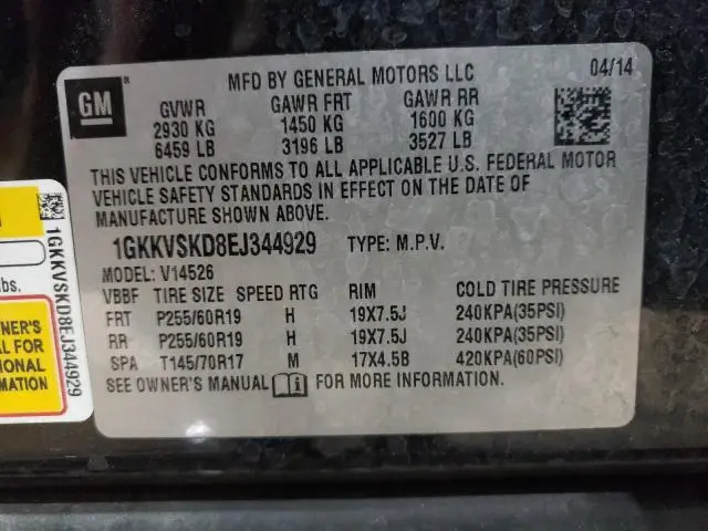 2014 GMC ACADIA SLT-2  