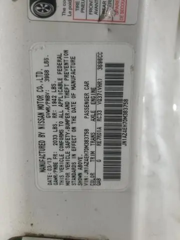 2013 NISSAN 370Z BASE