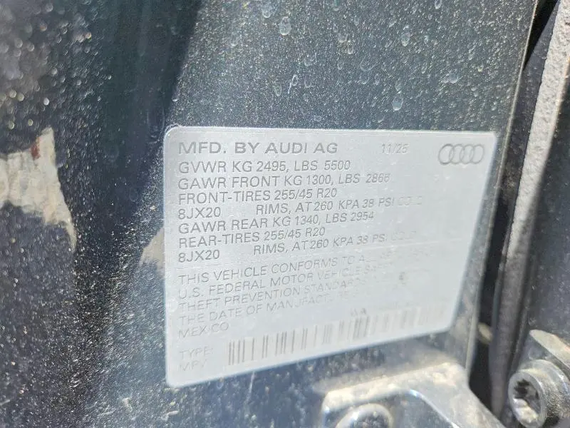 2025 AUDI Q5 SPORTBACK PRESTIGE  