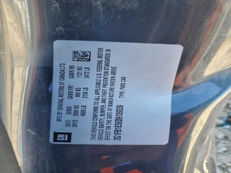 2013 CHEVROLET CAMARO LT  