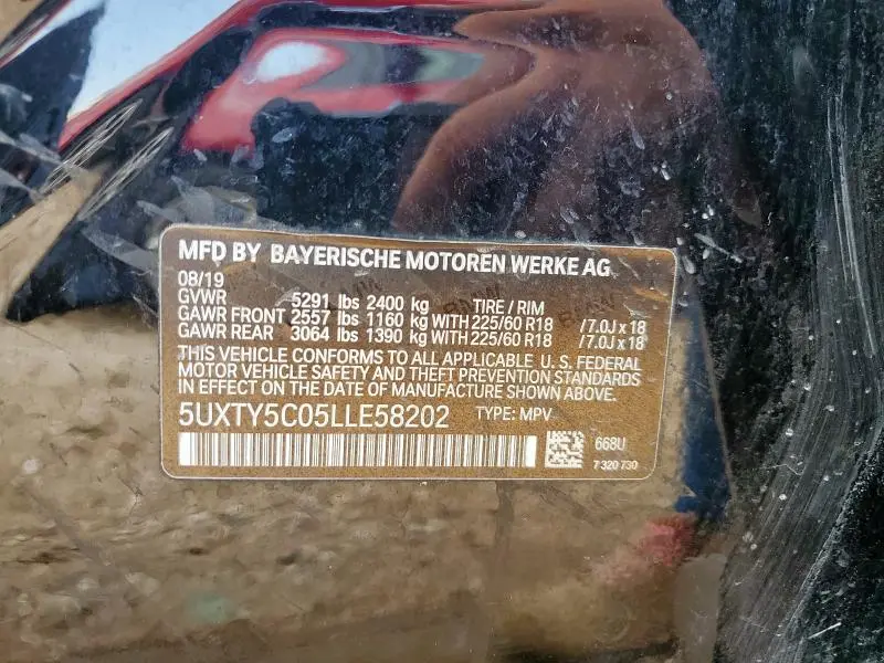 2020 BMW X3 XDRIVE30I  