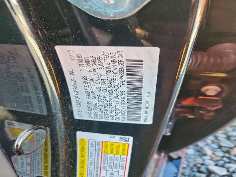 2018 HONDA ACCORD LX  