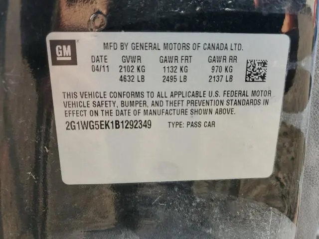 2011 CHEVROLET IMPALA LT  