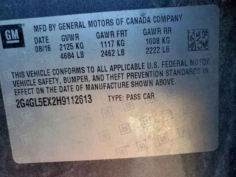 2017 BUICK REGAL SPORT TOURING  