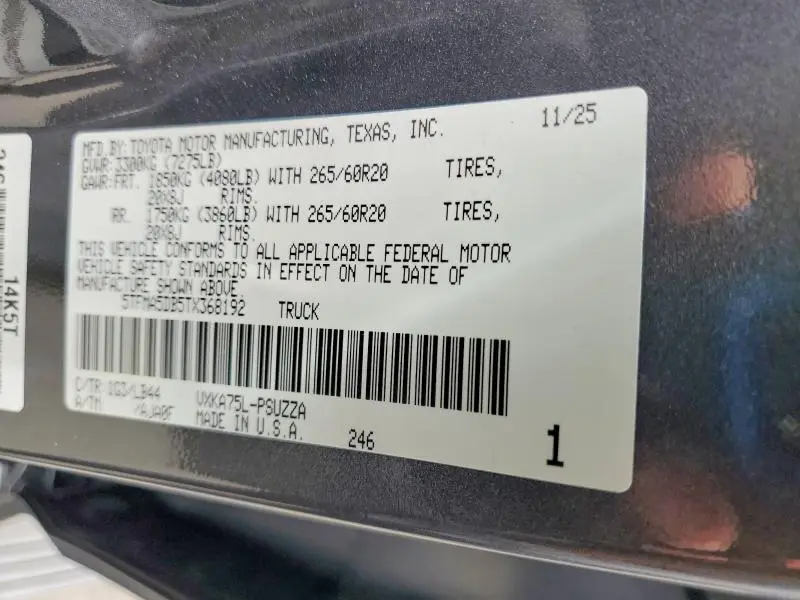 2026 TOYOTA TUNDRA 1794 EDITION  