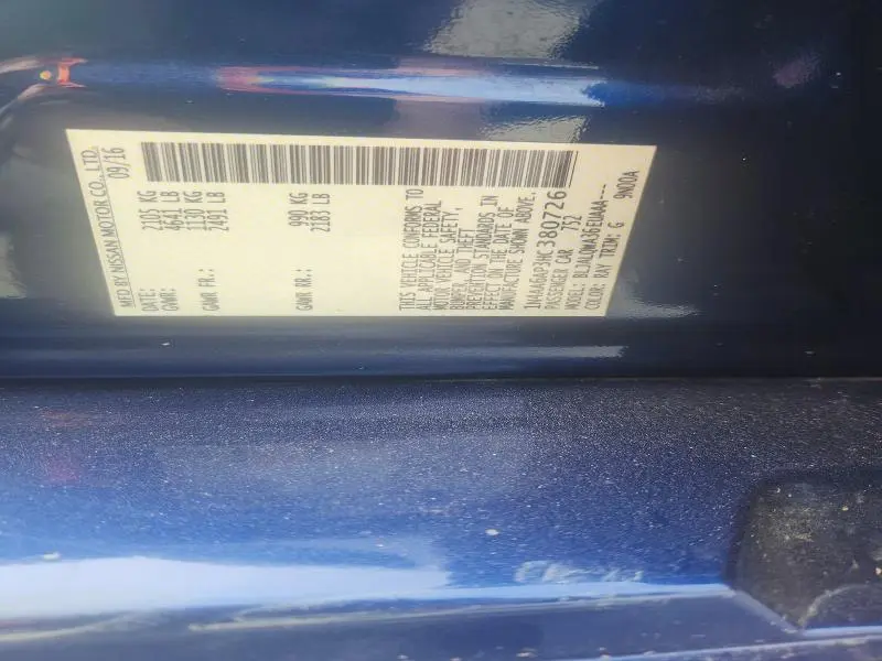 2017 NISSAN MAXIMA 3.5 S  