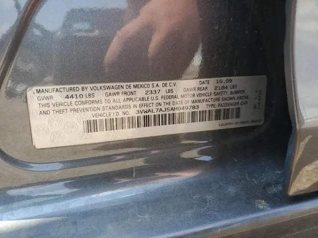 2010 VOLKSWAGEN JETTA TDI  