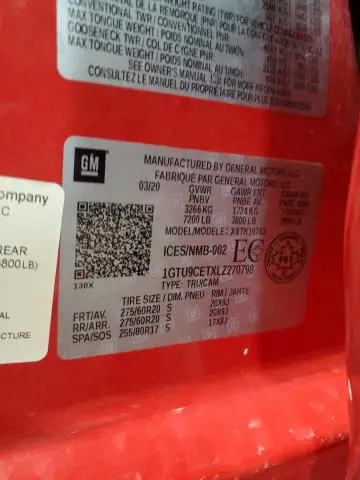 2020 GMC SIERRA K1500 ELEVATION  